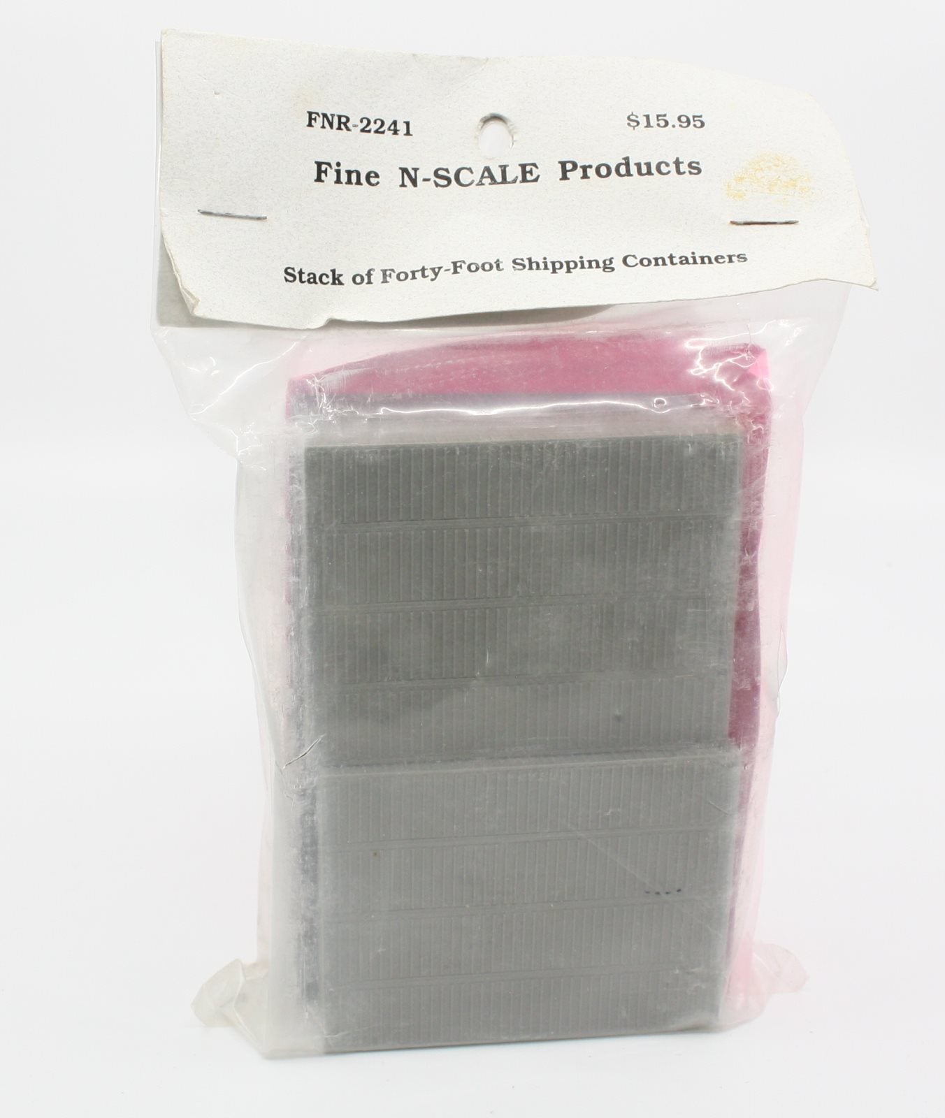 Fine N Scale Products FNR-2241 N Stack of 40' Shipping Containers (Pack of 4)