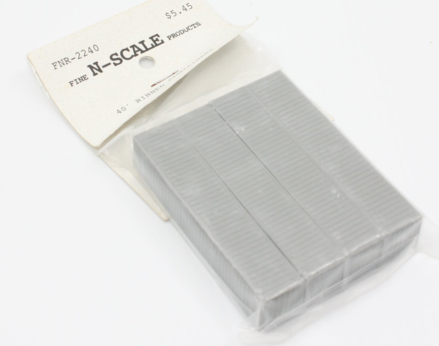 Fine N Scale Products FNR-2240 N Scale 40' Ribbed Containers