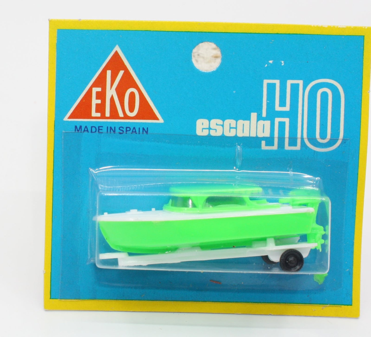 EKO 2053 HO Flourescent Green Cabin Motor Boat & Trailer