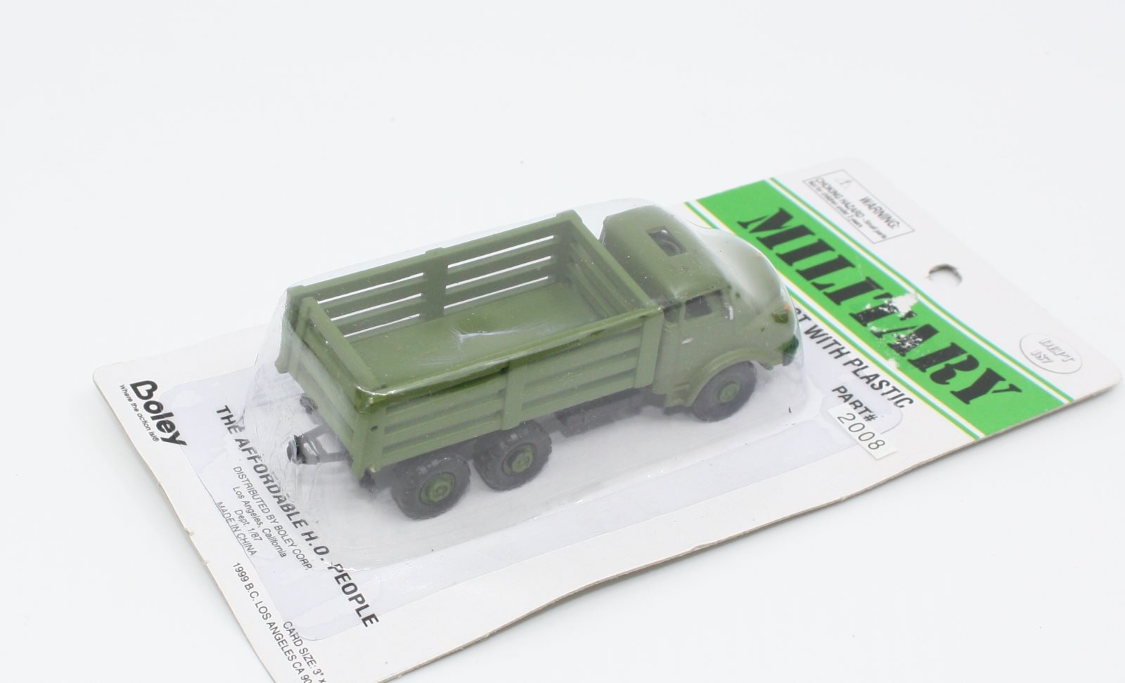 Boley 2008 HO Dept 187 Military Stake Side Truck