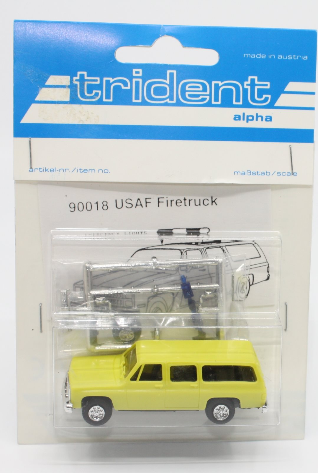 Trident Miniatures 90018 HO Chevrolet US Airforce Firetruck Plastic Kit