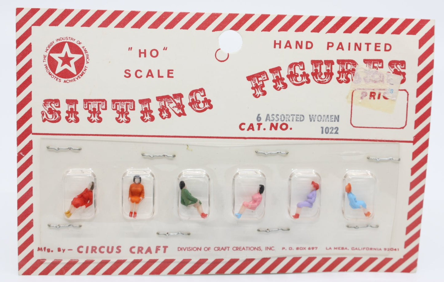 Circus Craft 1022 HO Sitting Figures Women (Set of 6)