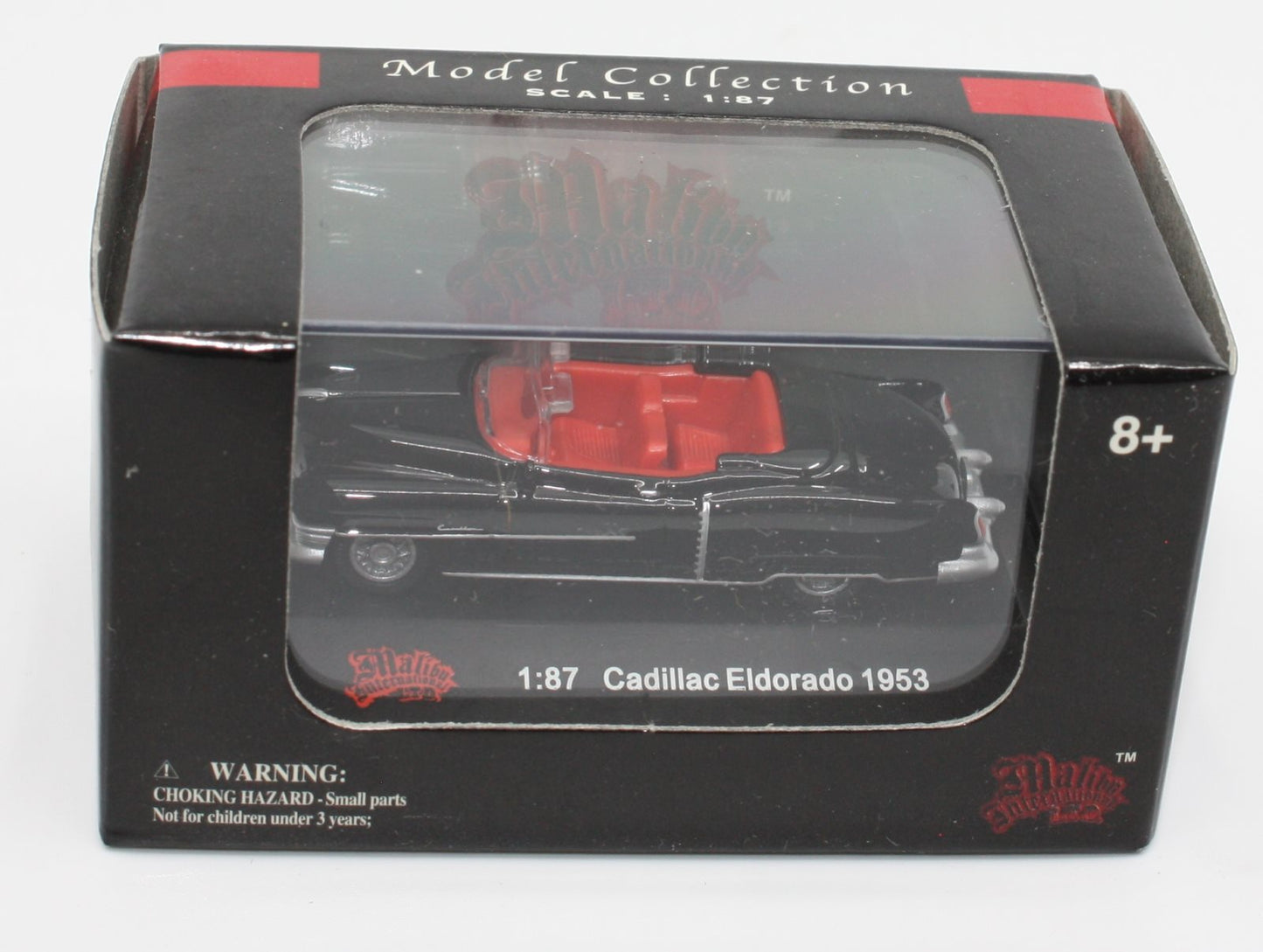 Malibu International 00100 HO Black/Red 53 Cadillac Eldorado