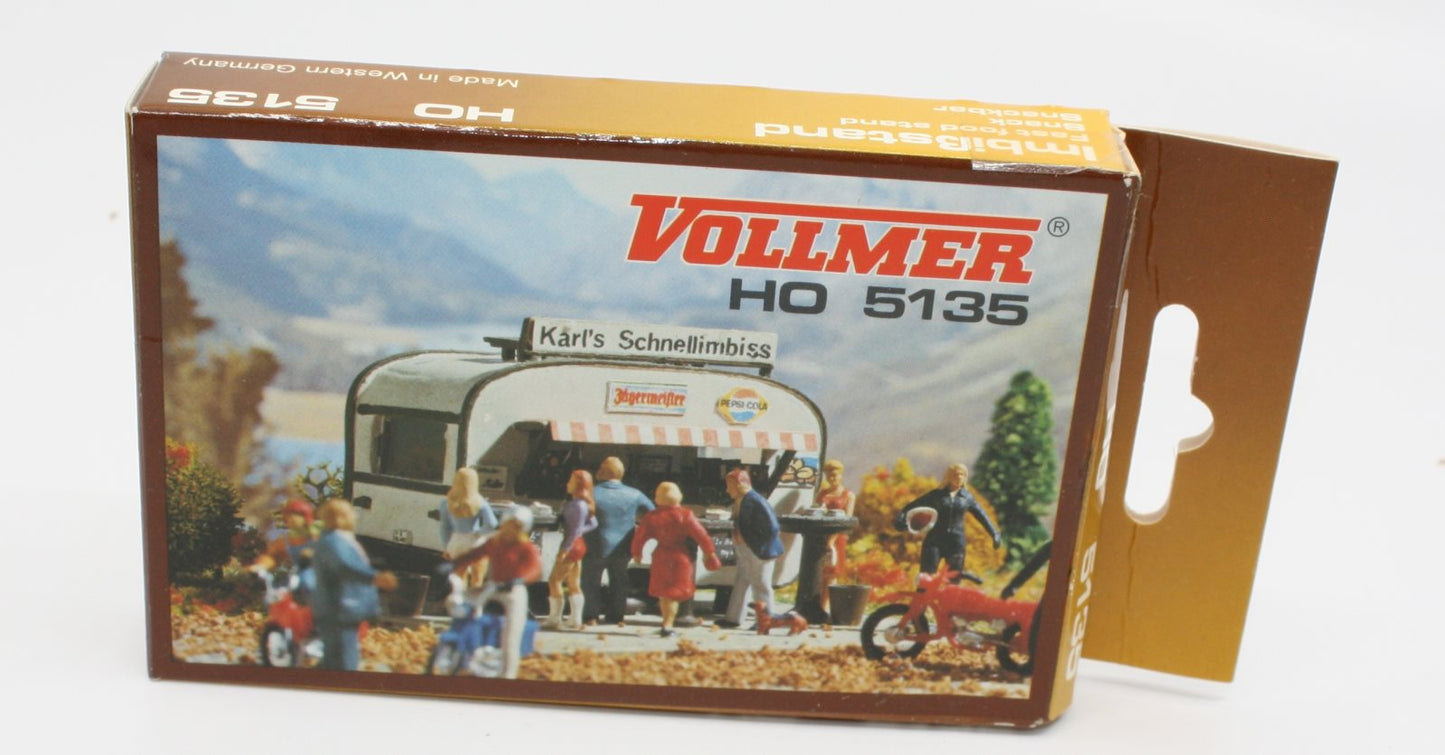 Vollmer 5135 HO Scale Fast Food Stand Plastic Kit