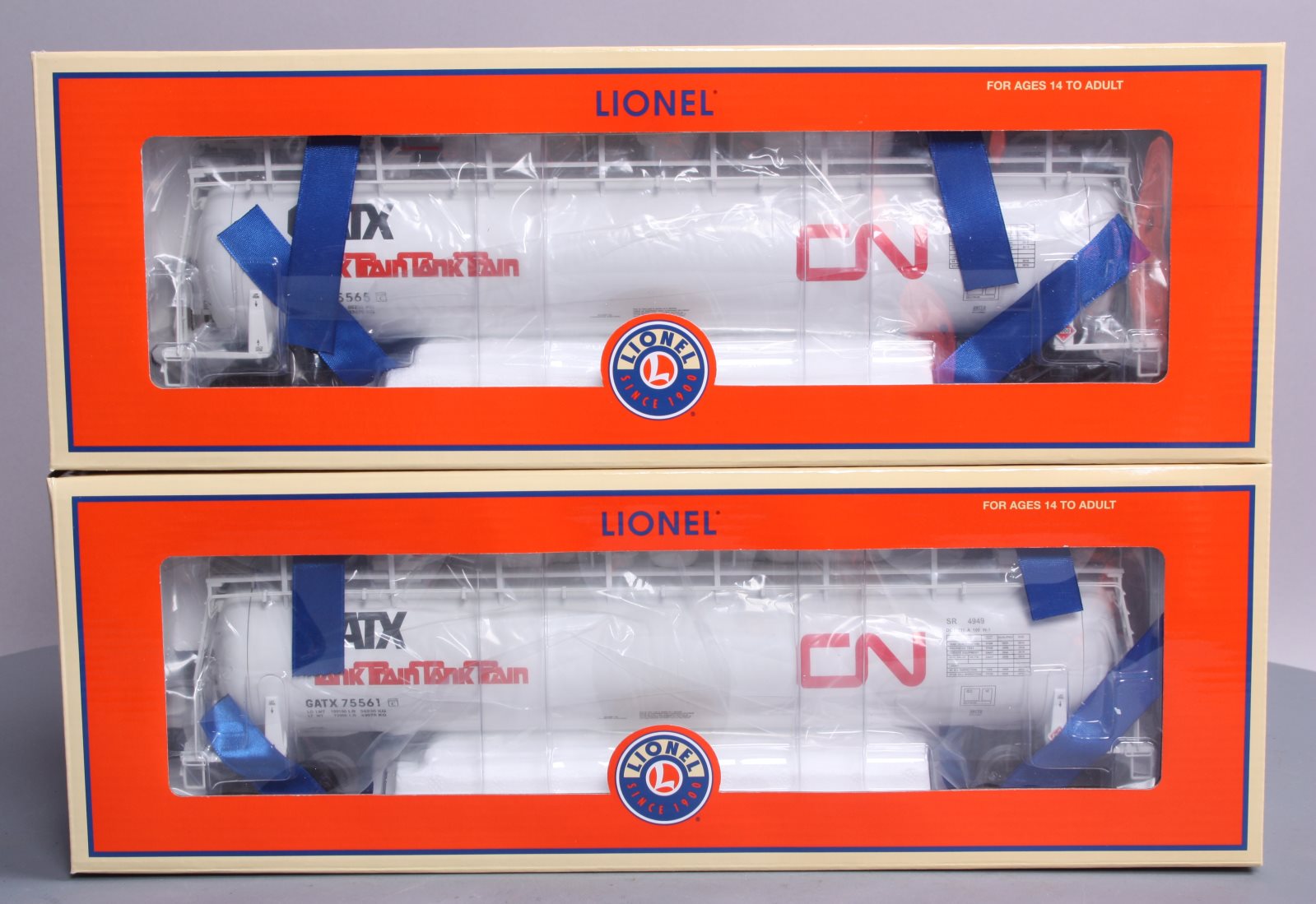 Lionel 6-29771 O CN TankTrain Tank Cars (Set of 2)