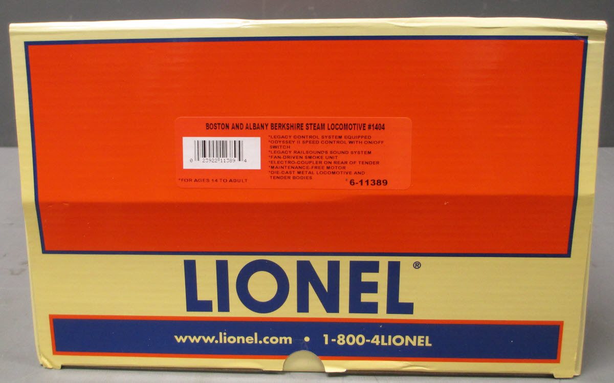 Lionel 6-11389 O Boston & Albany Berkshire Steam Locomotive #1404