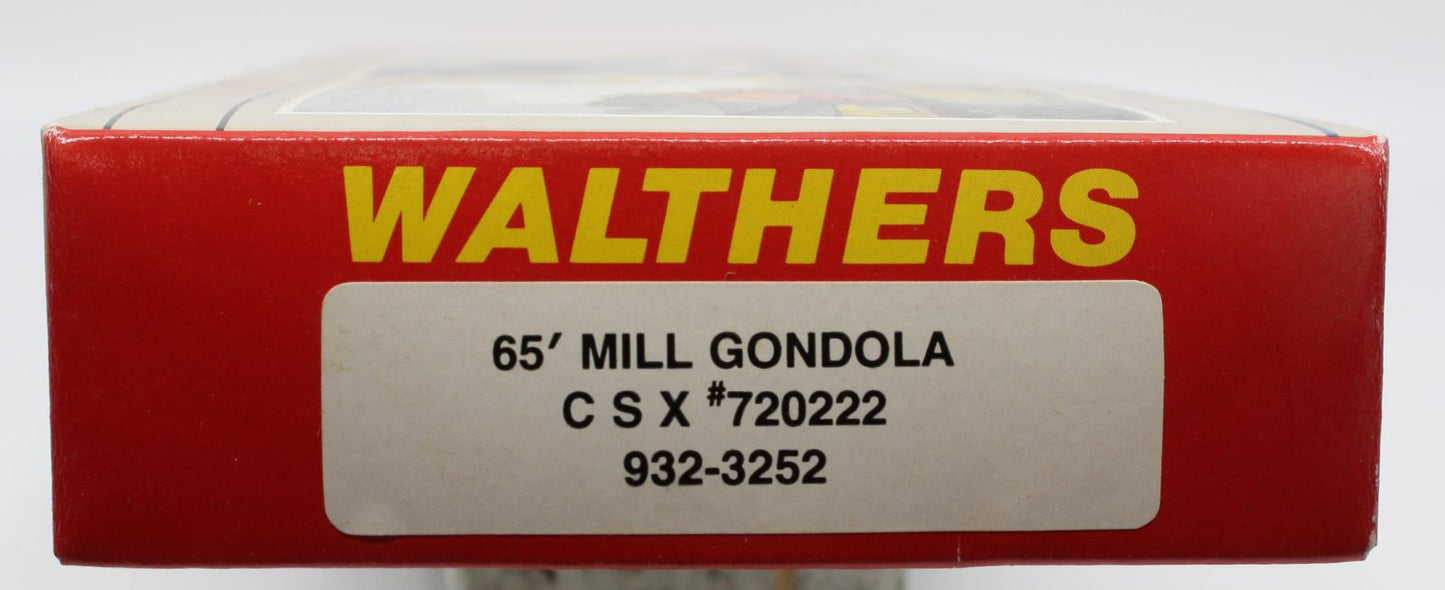 Walthers 932-3252 HO CSX 65' Mill Gondola #720222