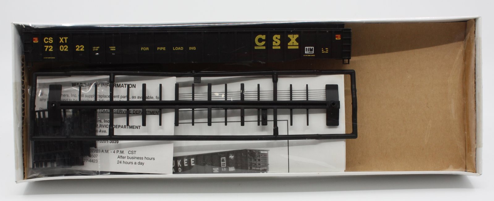 Walthers 932-3252 HO CSX 65' Mill Gondola #720222