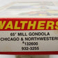 Walthers 932-3255 HO 65' Mill Gondola Chicago and Northwestern