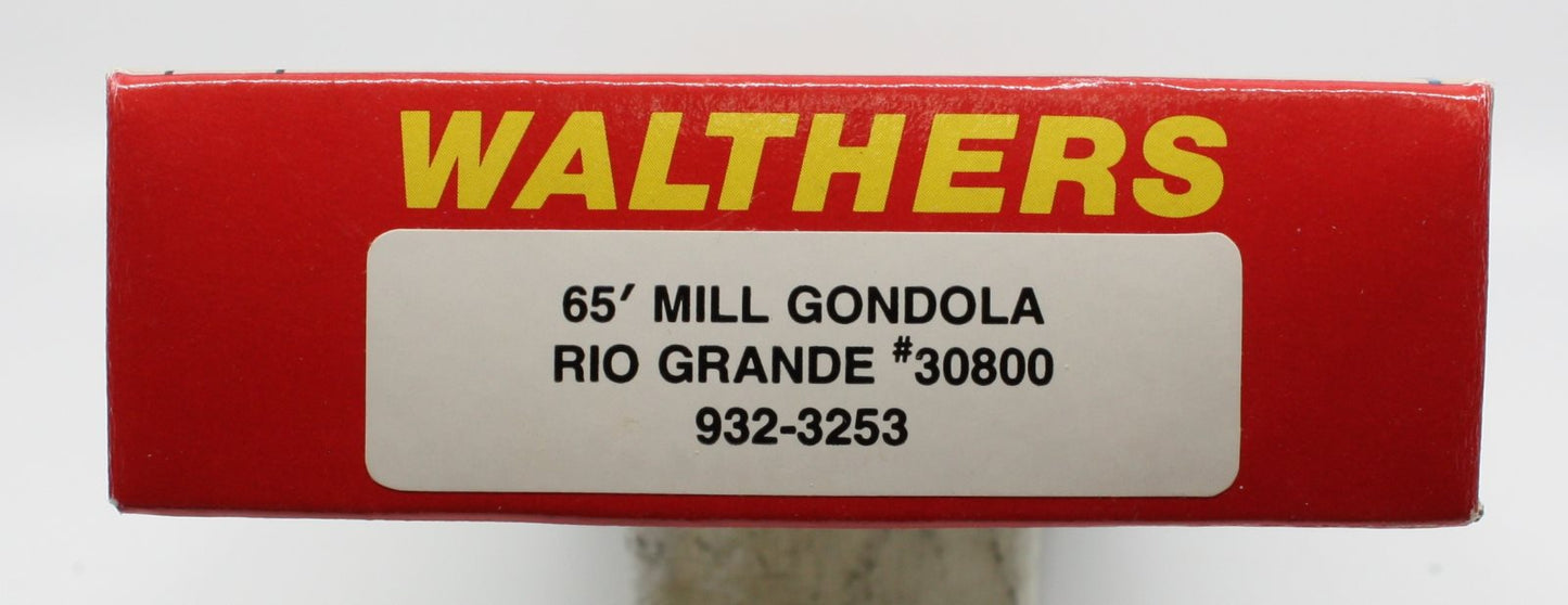Walthers 932-3253 HO 65' Mill Gondola Rio Grande Kit