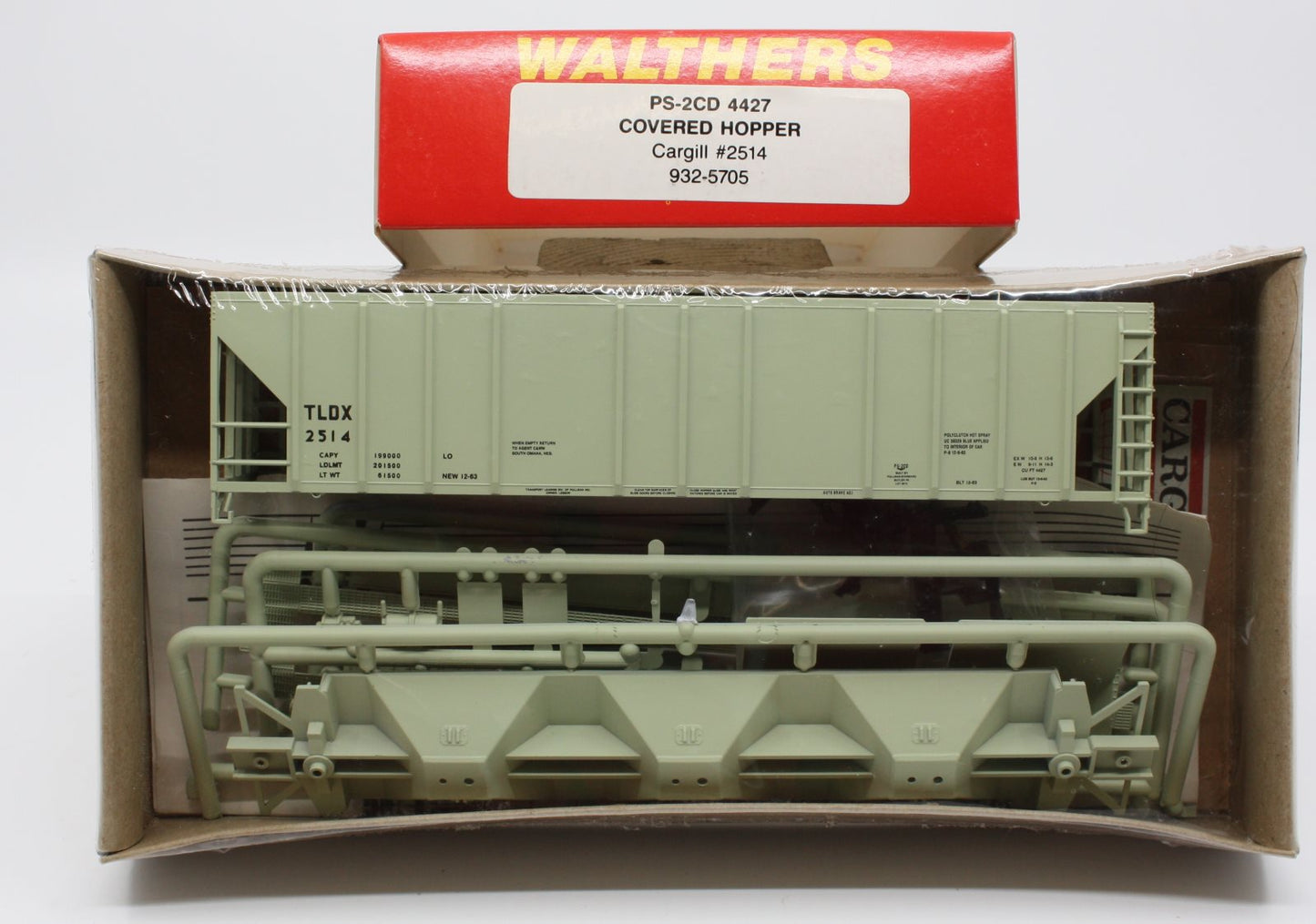 Walthers 932-5705 HO PS-2CD 4427 Covered Hopper Cargill