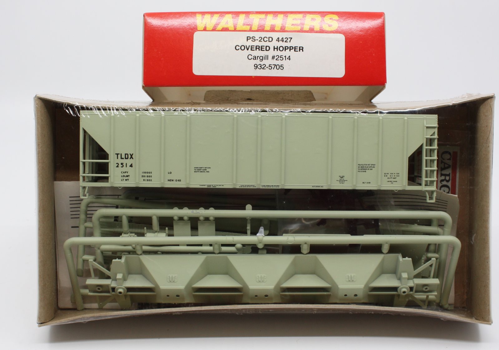Walthers 932-5705 HO PS-2CD 4427 Covered Hopper Cargill