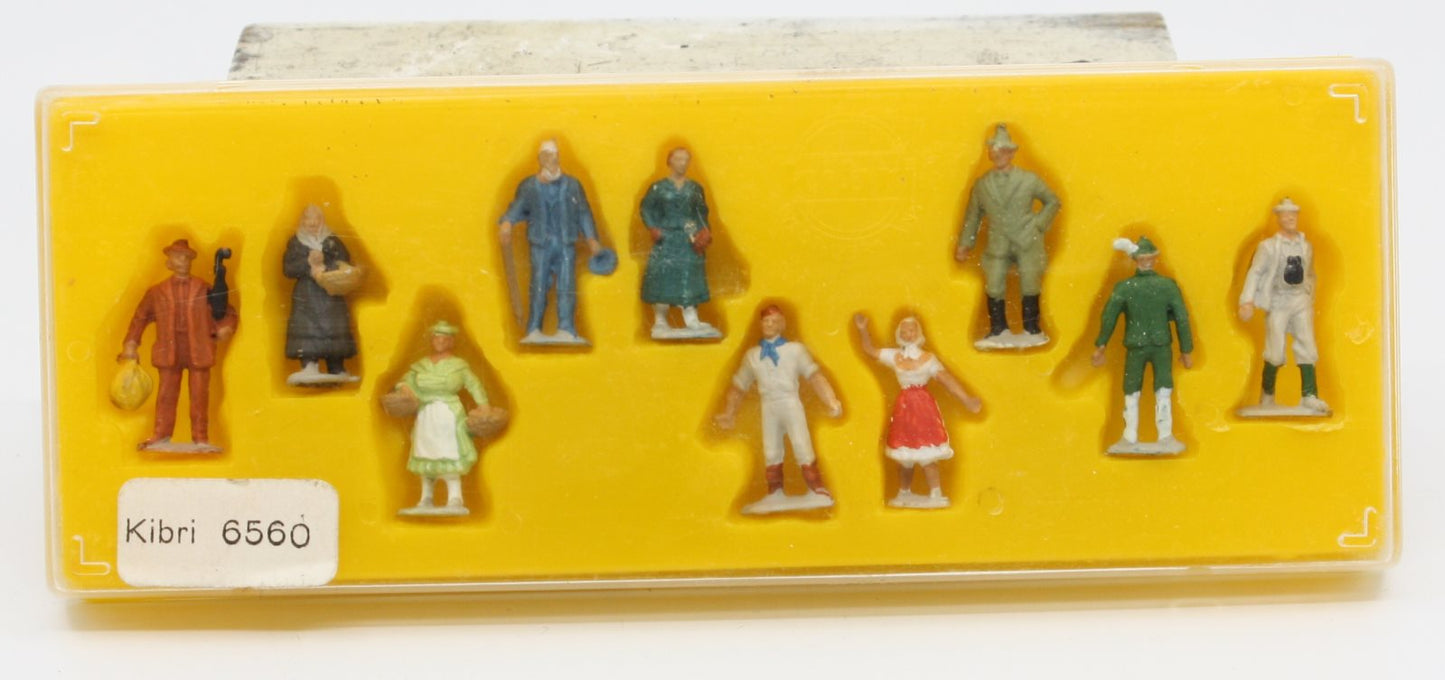 Kibri 6560 HO Scale Standing European Figures (Set of 10)