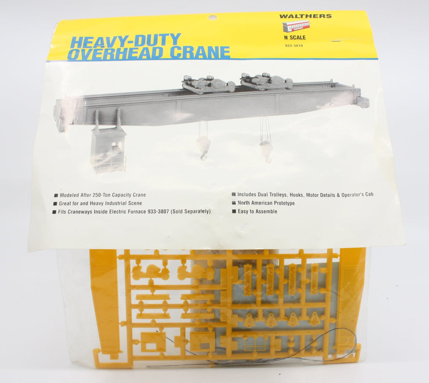 Walthers 933-3810 N Heavy-Duty Overhead Crane Building Plastic Kit