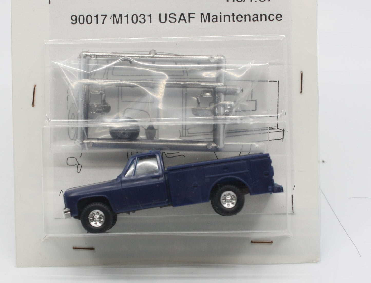 Trident Miniatures 90017 HO Blue M1031 United States Air Force Chevrolet Truck