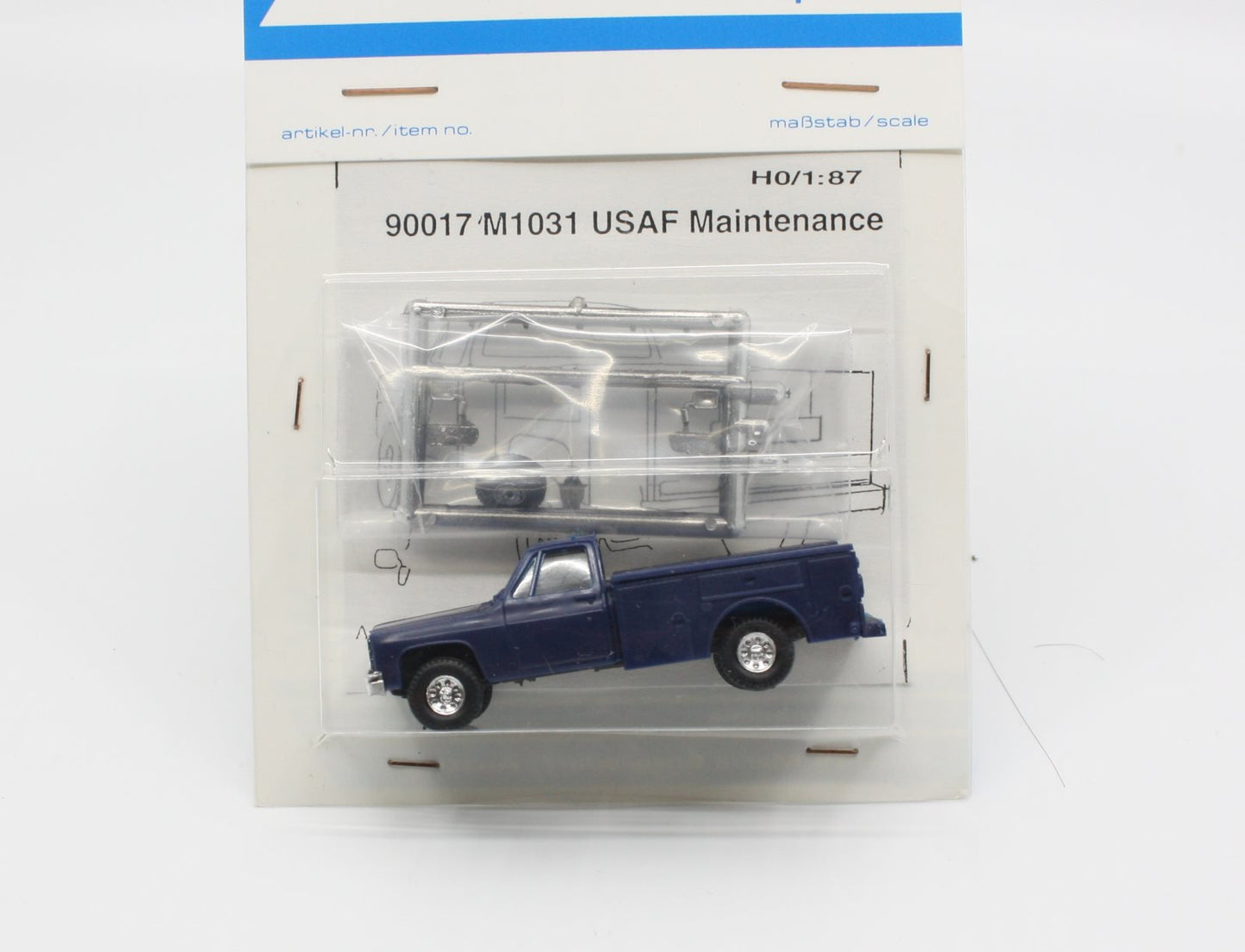 Trident Miniatures 90017 HO Blue M1031 United States Air Force Chevrolet Truck