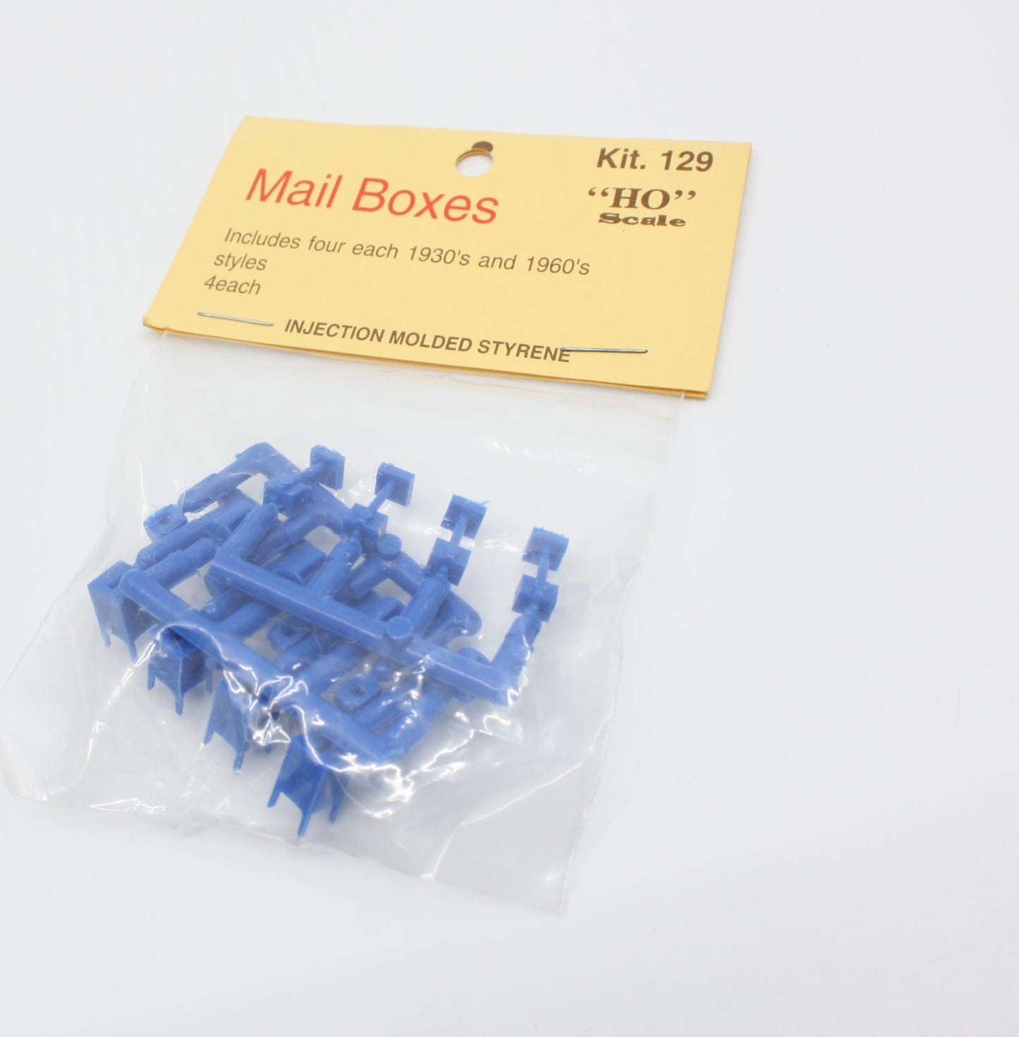 Korber 129 HO 1930's and 1960's Mailboxes Kit (Pack of 4)