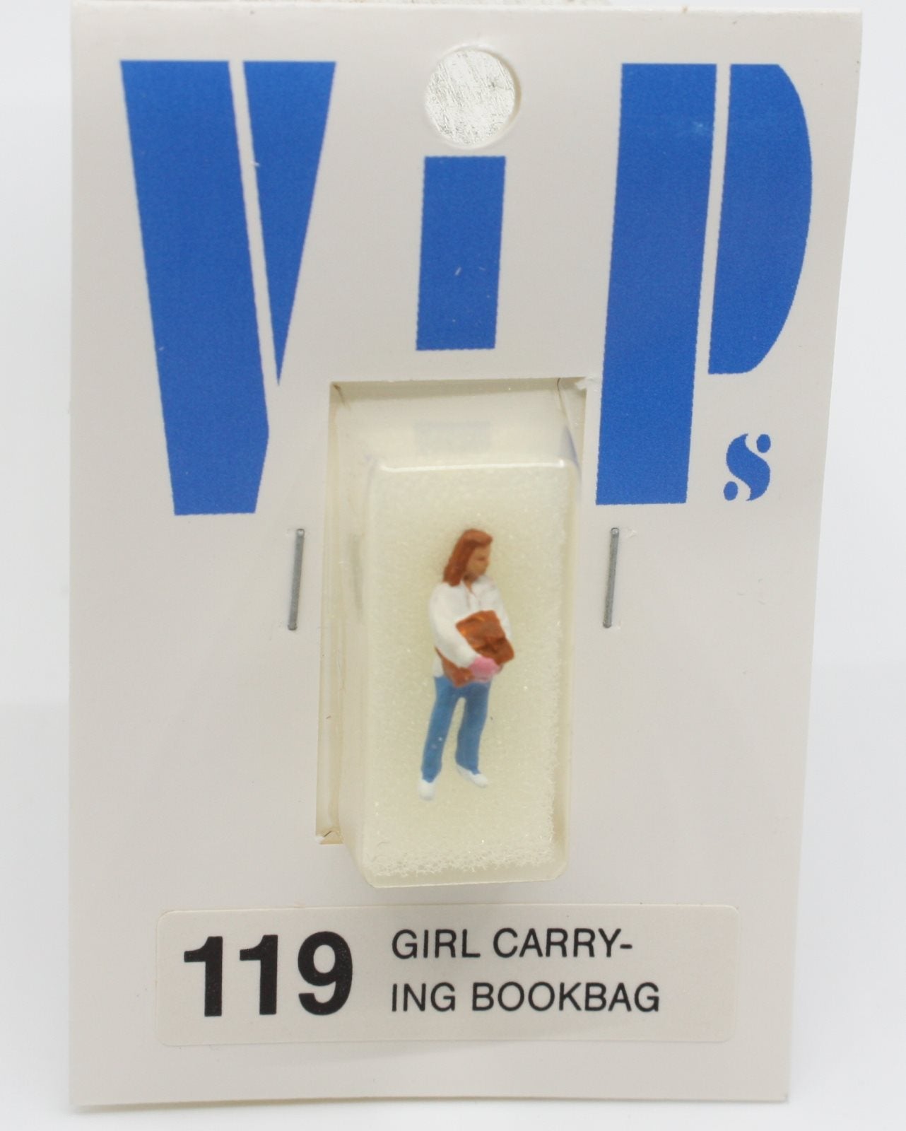 Preiser 119 HO Girl Carrying Bookbag Figure