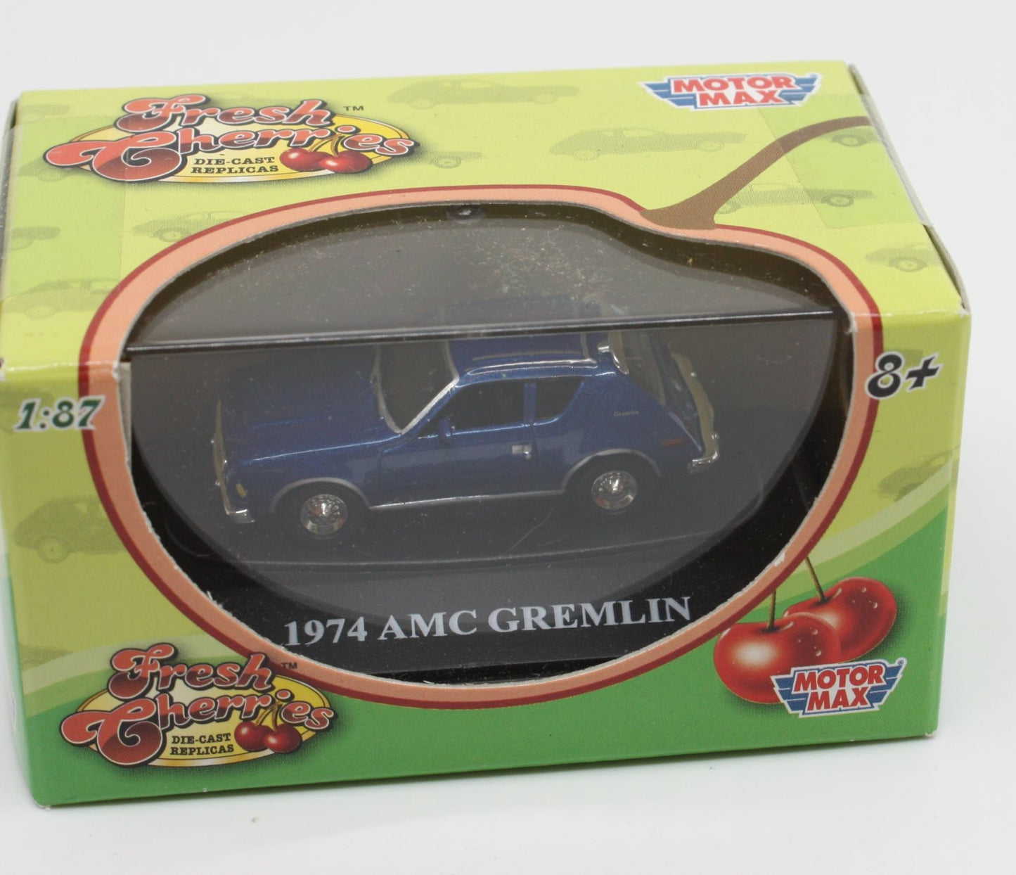 Motor Max 73950FC HO Fresh Cherries Blue 1974 AMC Gremlin