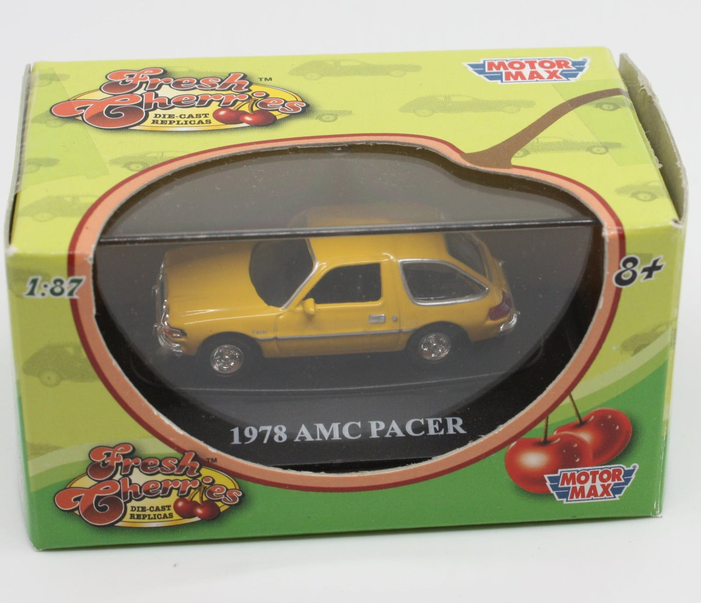 Motor Max 73950FC HO Yellow 1978 AMC Pacer Fresh Cherries