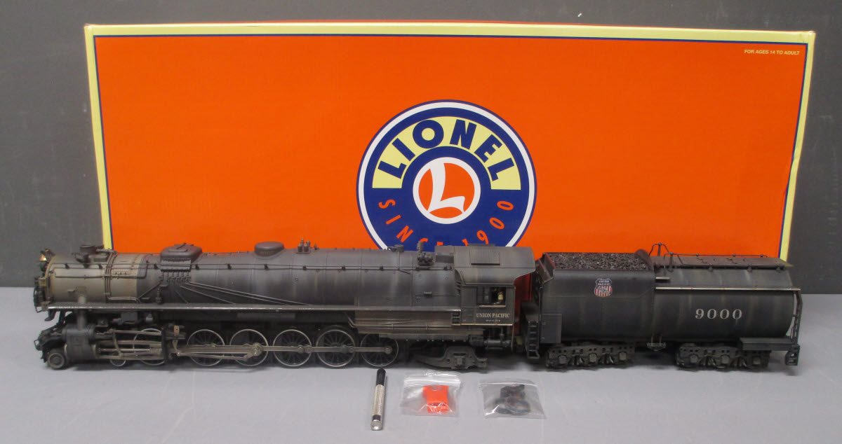 Lionel 6-81596 O Gauge Weathered UP 4-12-2 Steam Loco & Tender #9000 w LEGACY