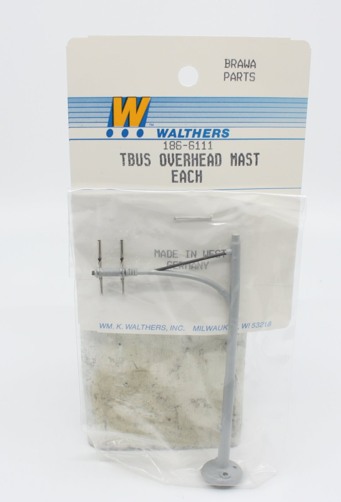 Walthers 186-6111 HO Tbus Overhead Mast Each