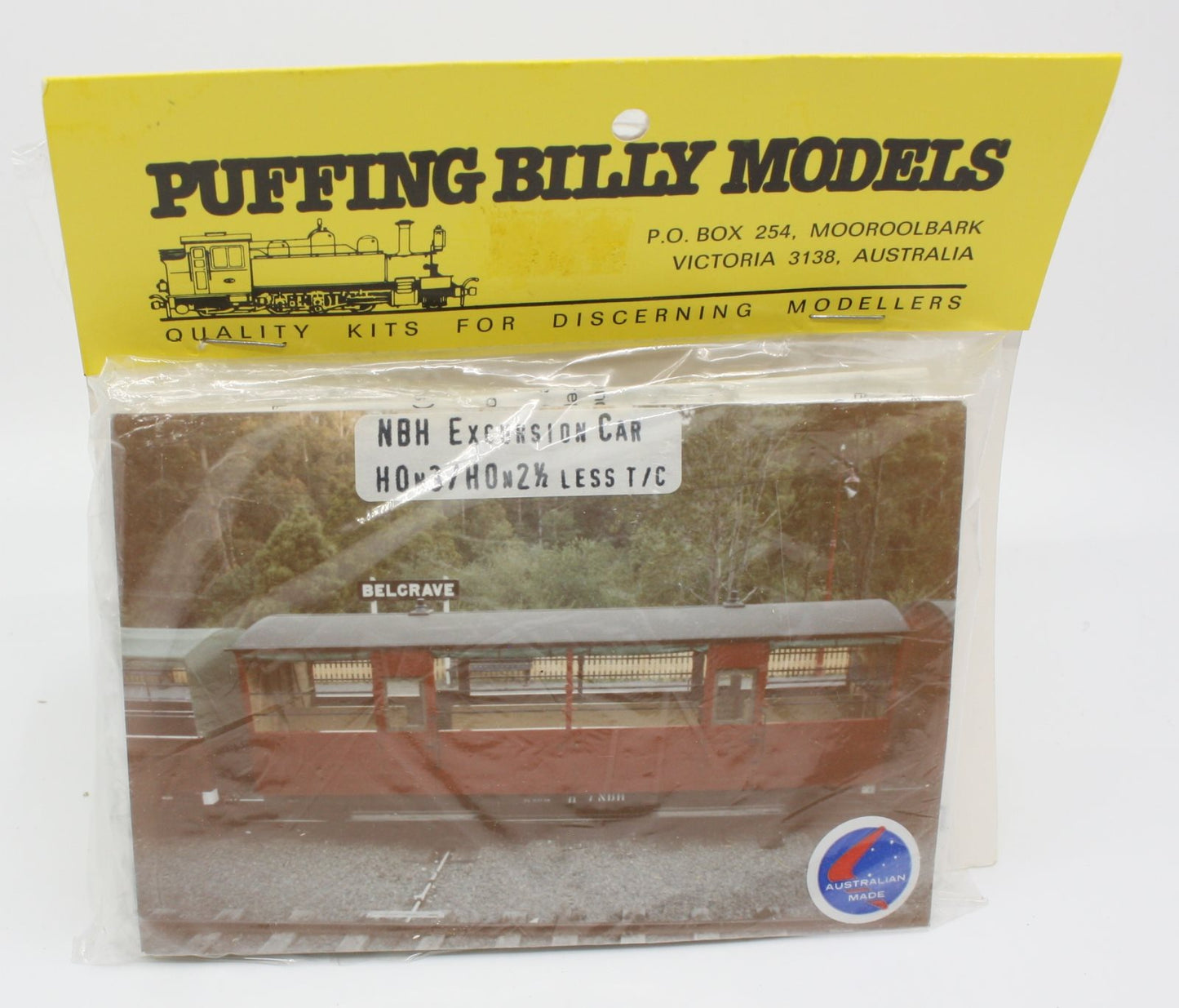 Puffing Billy Models HO NBH Excrusion Car n3 n2-1/2
