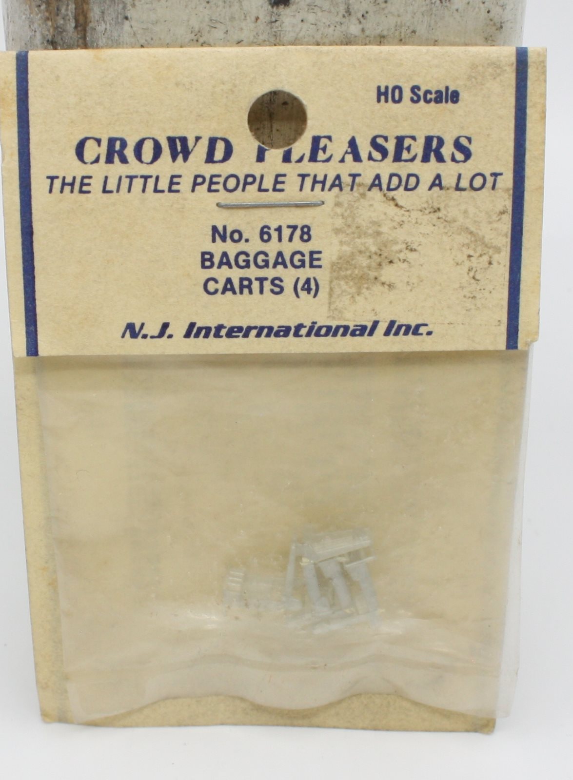 NJ International 6178 HO Baggage Carts (Bag of 4)