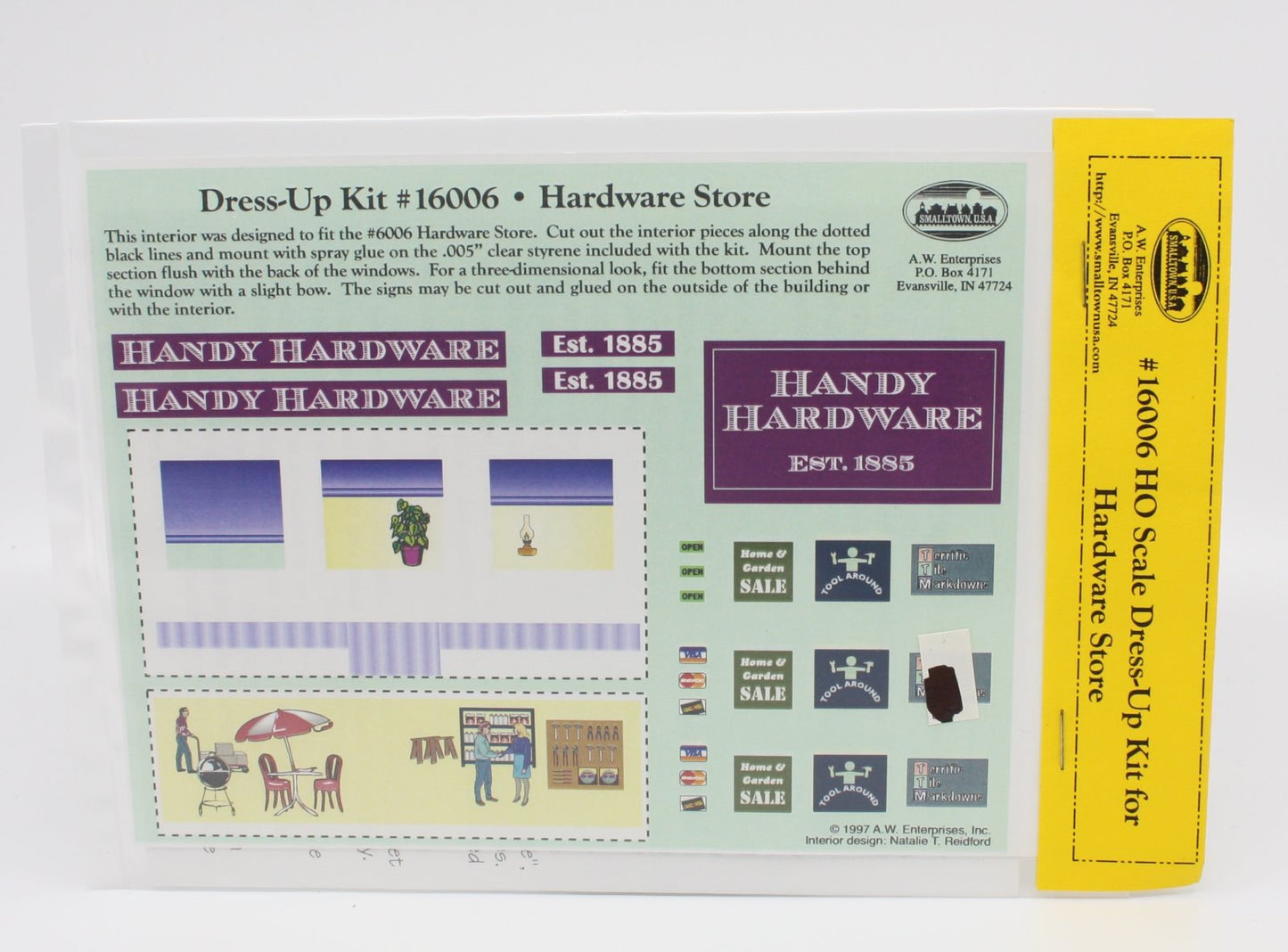Smalltown USA 699-16005 HO Scale Dress-Up Kits for Dime Store and Offices