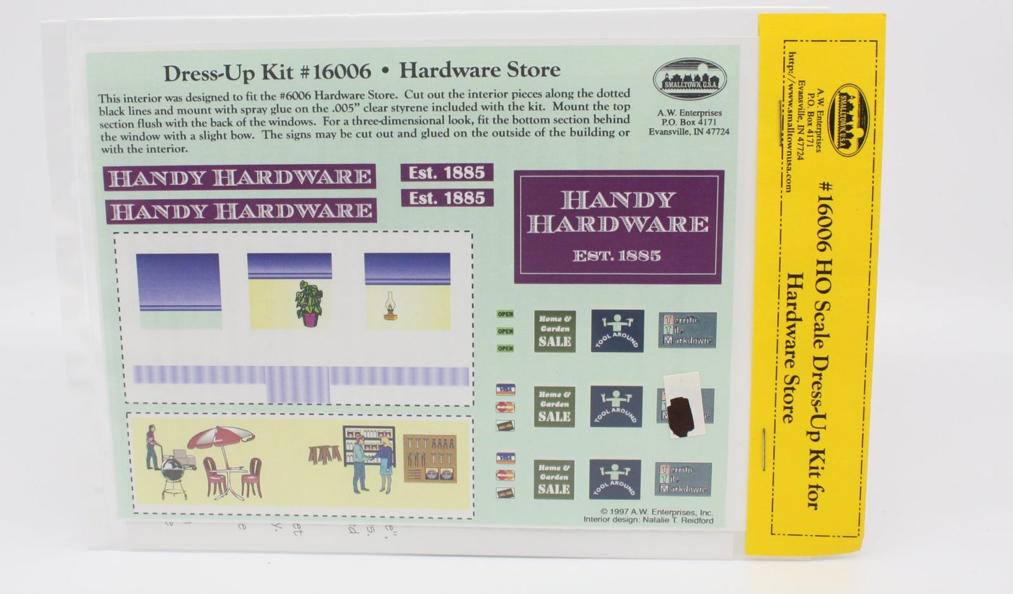 Smalltown USA 699-16006 HO Scale Dress-Up Kit for Hardware Store