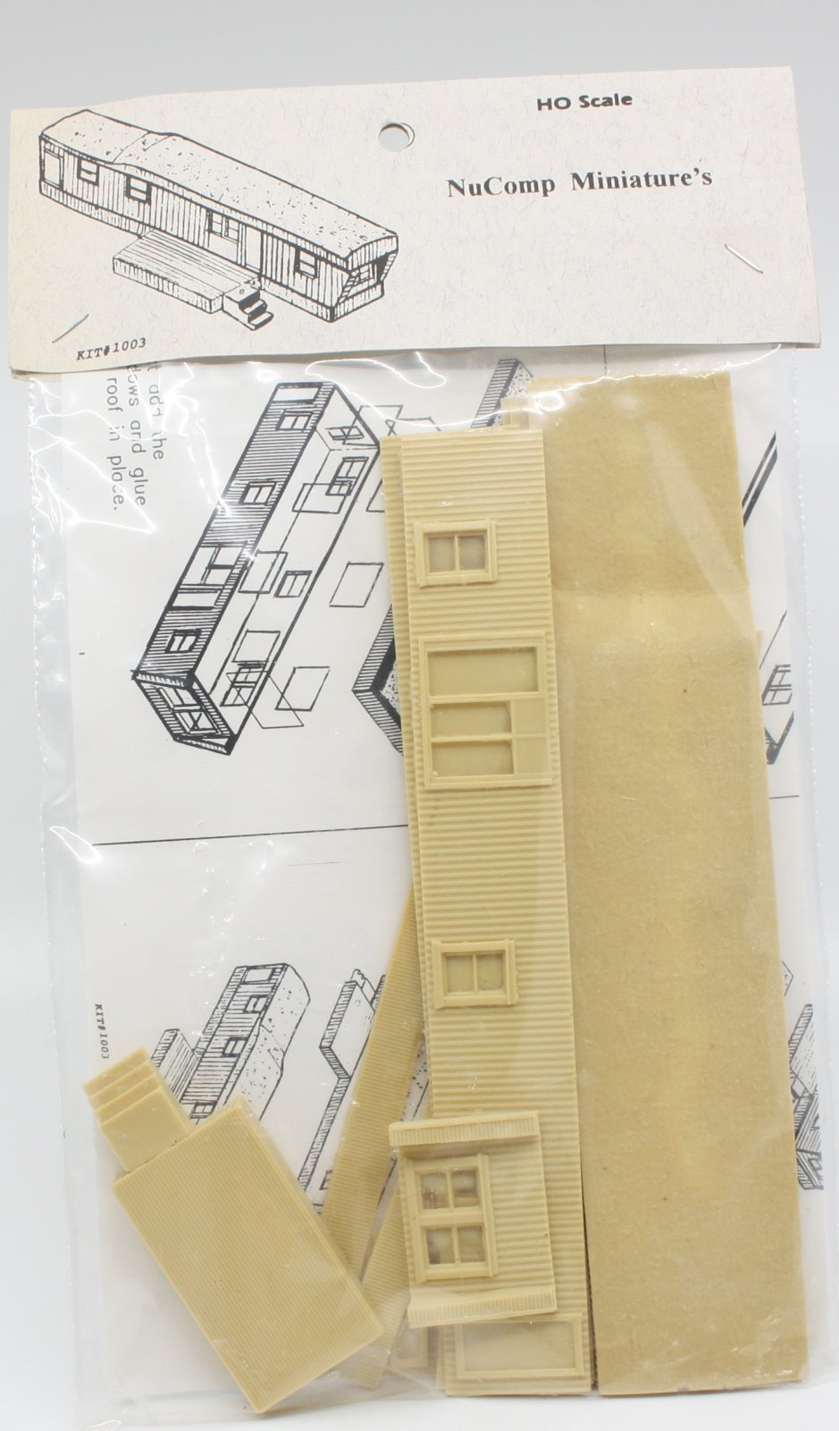 NuComp Miniatures 1003 HO Mobile Home Building Kit #1003