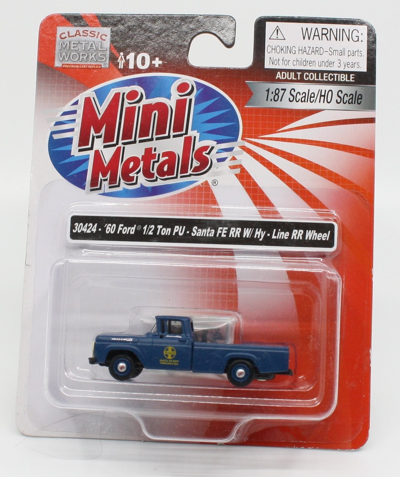 Classic Metal Works 30424 HO Mini Metals Blue SF 60 F-100 1/2-Ton Pickup Truck
