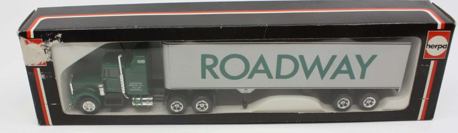 Herpa 950229 HO Roadway Kenworth W900 Tractor Trailer