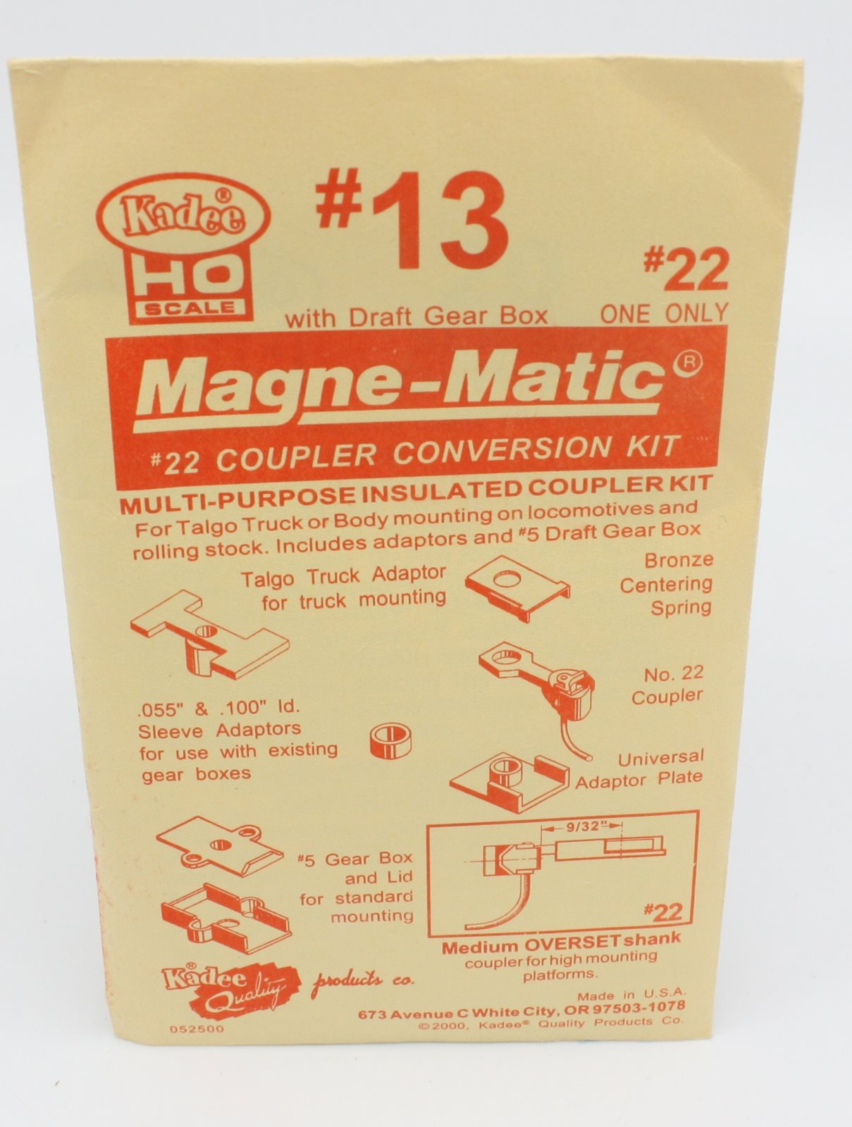 Kadee 13 HO #22 Magne-Matic Coupler Conversion Kit