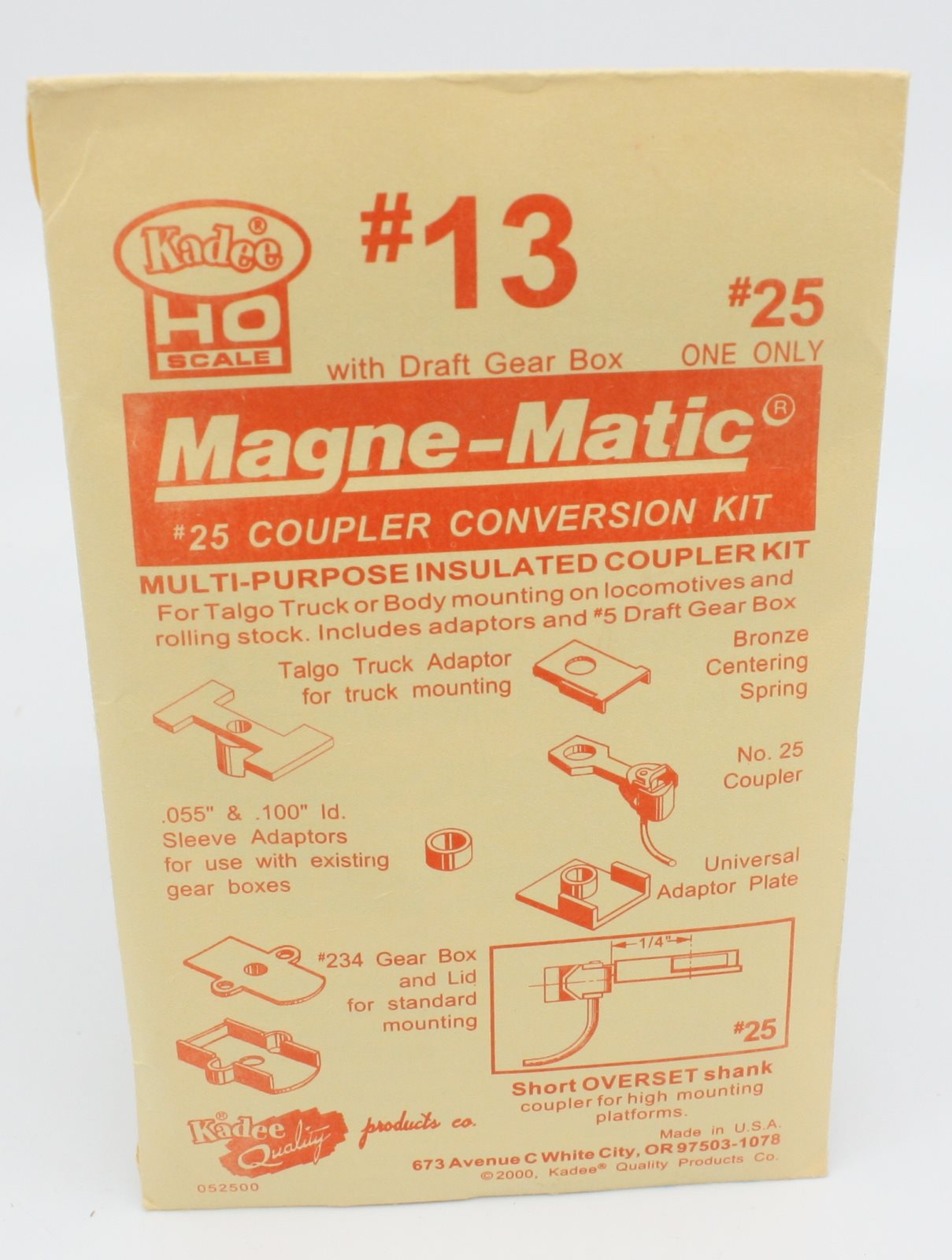Kadee 13 HO #25 Mange-Matic Coupler Conversion Kit