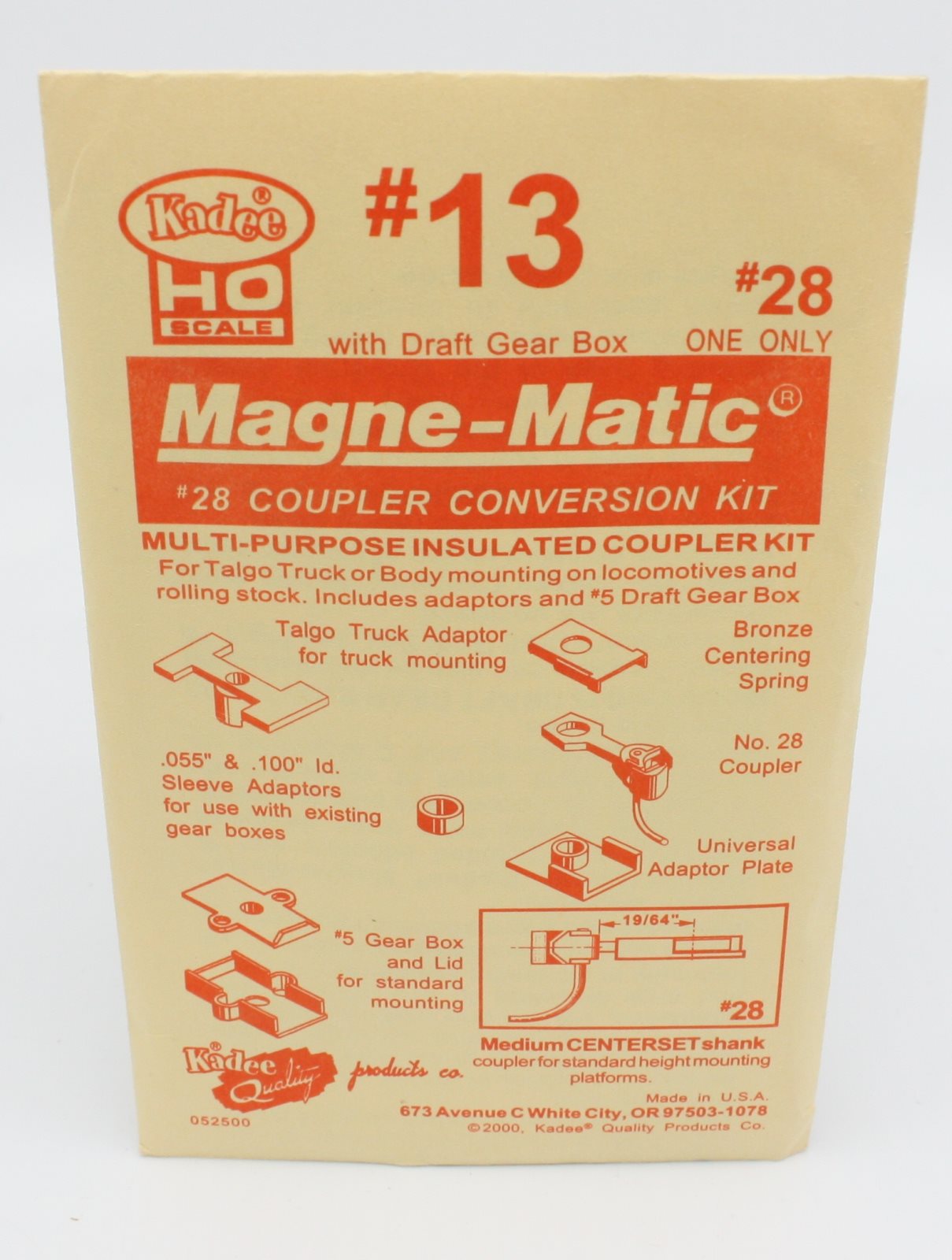 Kadee 13 HO #28 Magne-Matic Coupler Conversion Kit