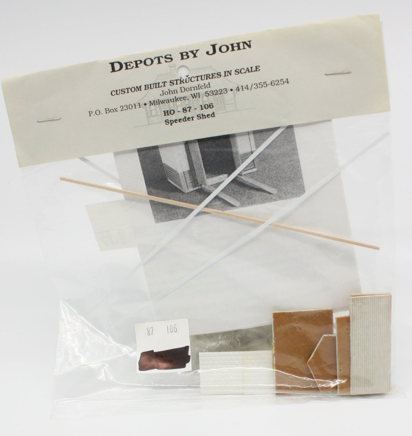 Depots By John 87-106 HO Speeder Shed