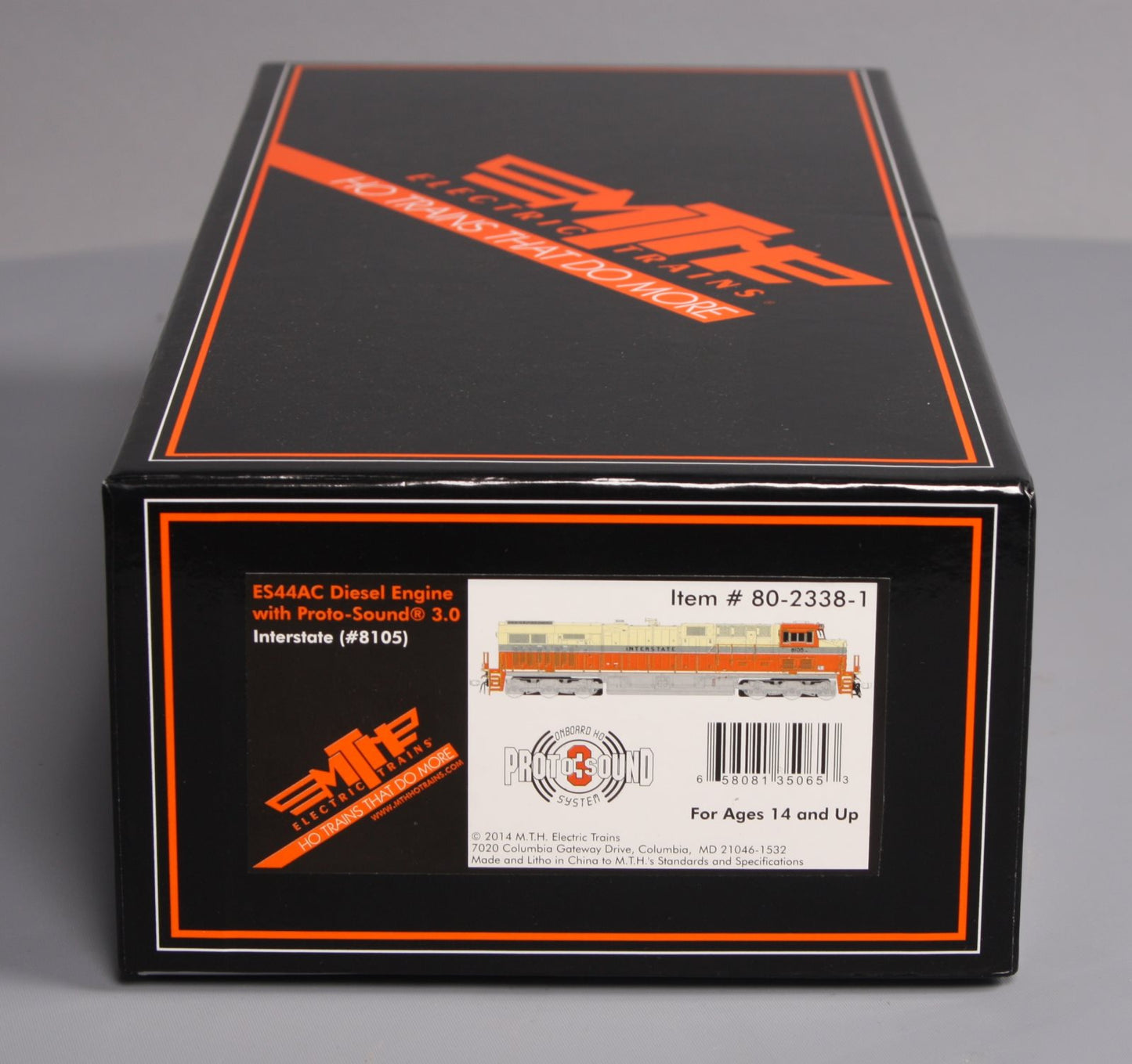 MTH 80-2338-1 HO Interstate ES44AC Diesel Engine w/Proto-Sound 3.0