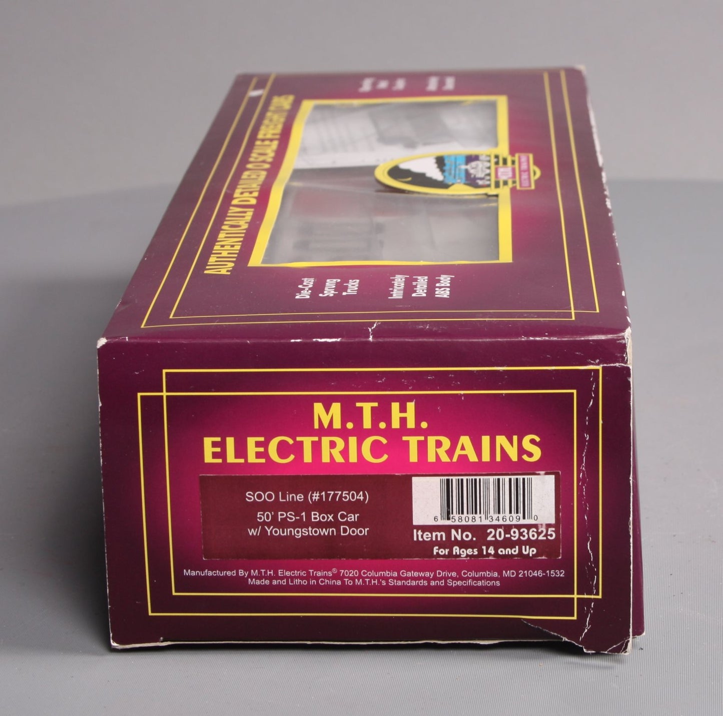 MTH 2093625 O Soo 50' PS-1 Boxcar w/Youngstown Standard Door