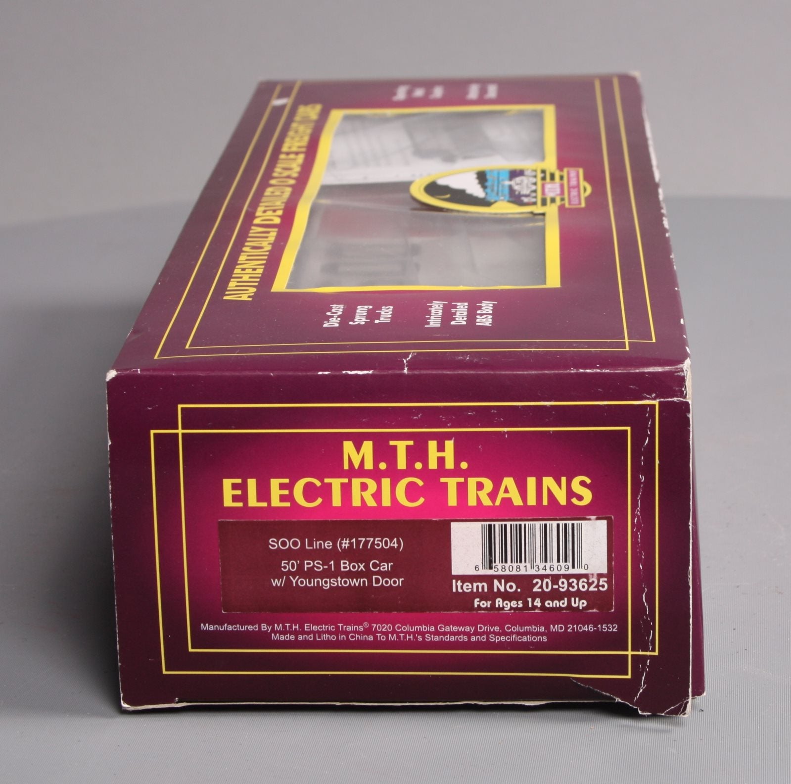 MTH 2093625 O Soo 50' PS-1 Boxcar w/Youngstown Standard Door