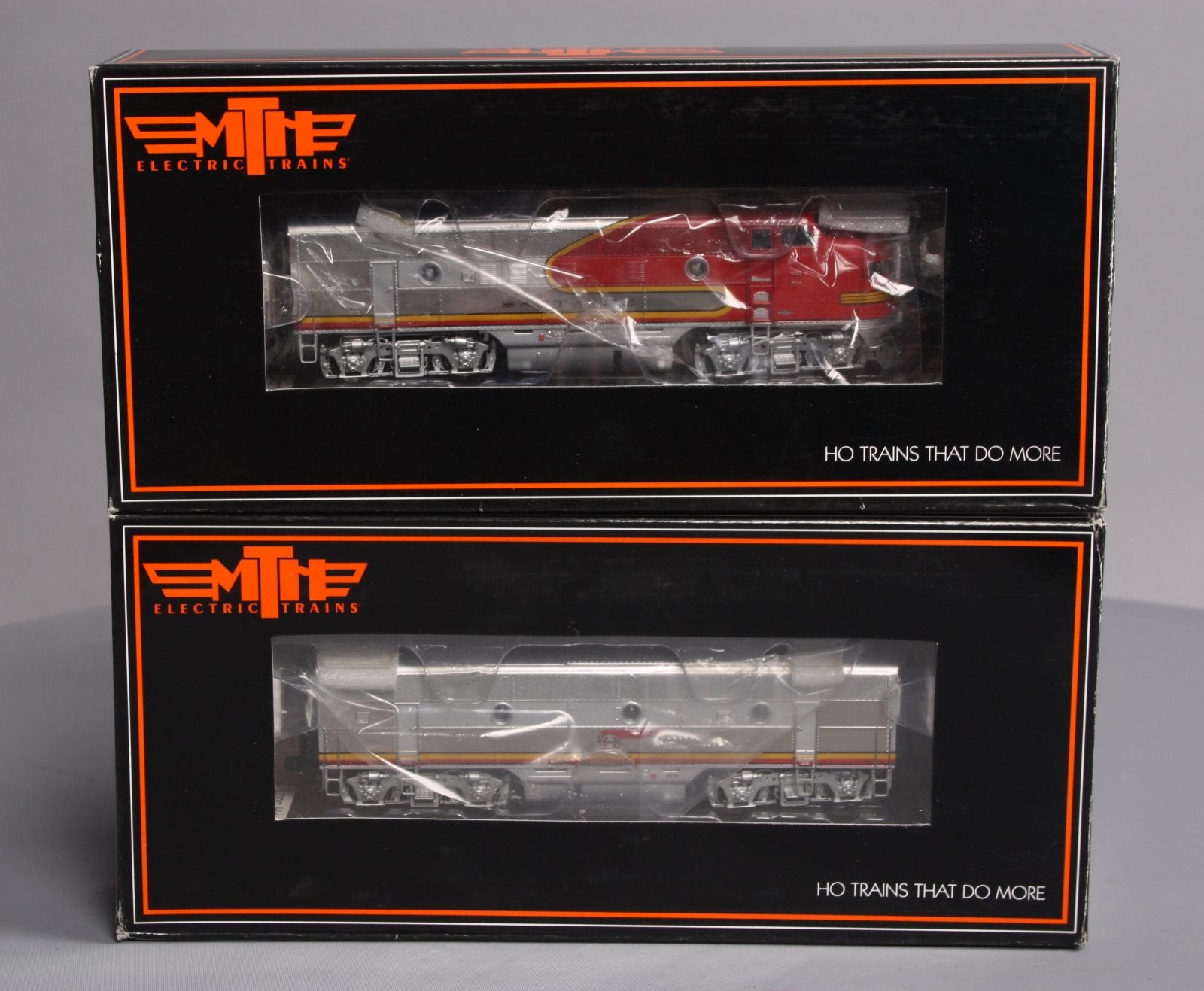 MTH 80-2185-1 HO Santa Fe F-3 A/B Diesel Locomotive Set with PS 3.0 (Set of 2)
