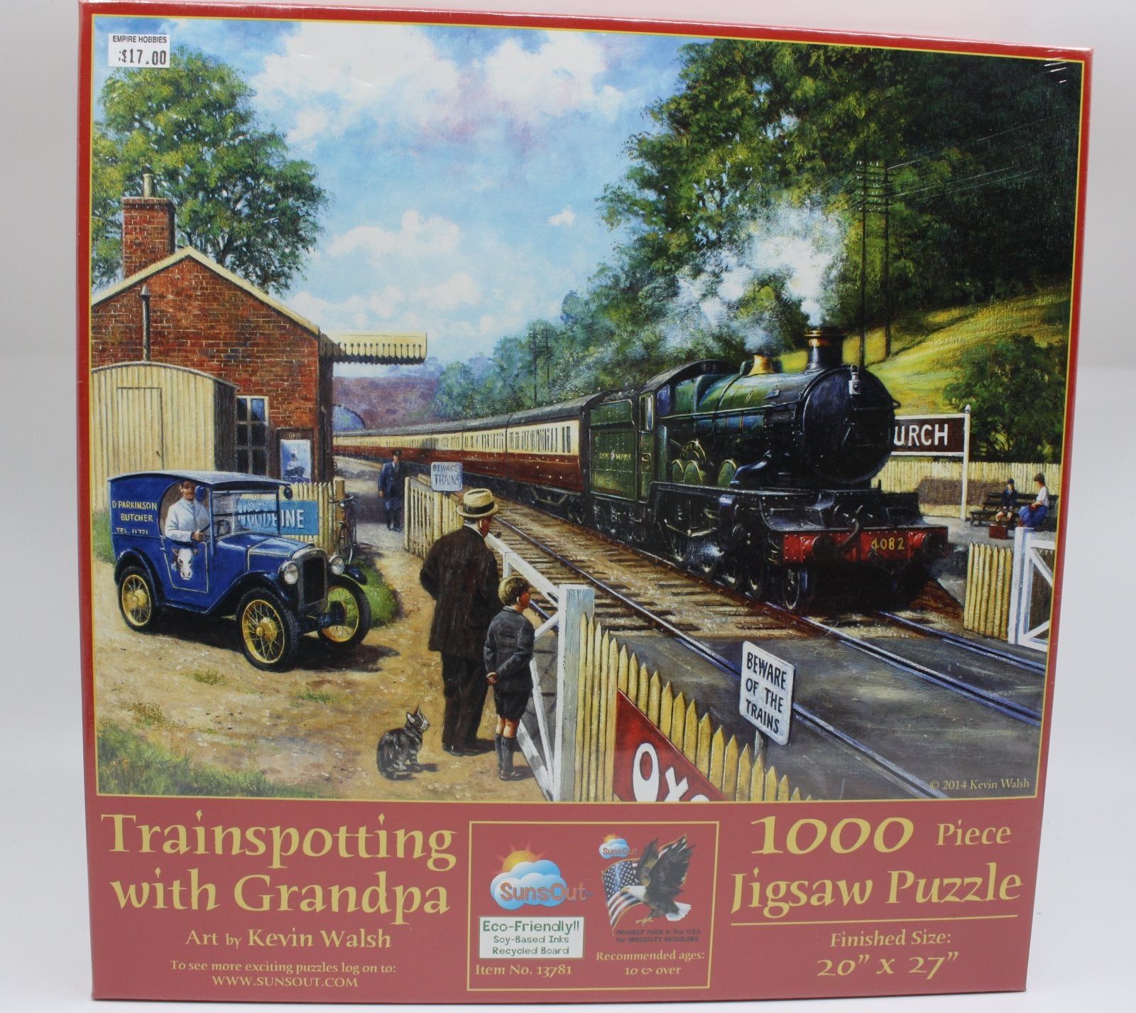 Sunsout 13781 Trainspotting With Grandpa 1000 Piece Jigsaw Puzzle 20