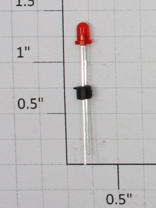 Acme 9000X-6 3 Volt 1/8" Red LED Light Bulb