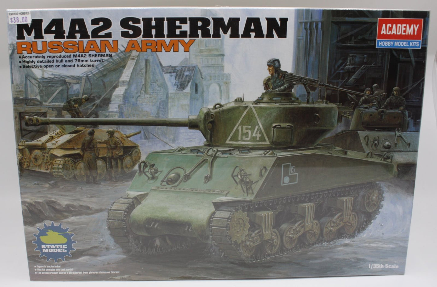 Academy 13010 1:35 M4A2 Sherman Tank Russian Army Tank Kit