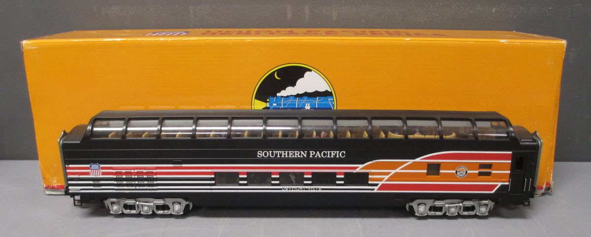 MTH 20-67143 O Gauge Southern Pacific 70' ABS Full Length Vista Dome Car