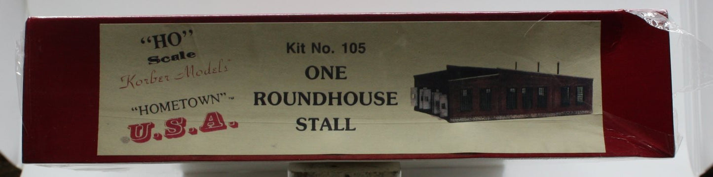 Korber 105 HO Scale 1-Stall Roundhouse Building Kit