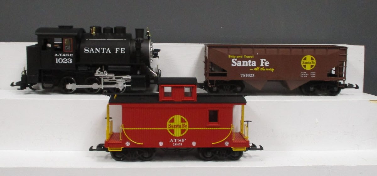 Piko 38104 Santa Fe G Gauge Steam Freight Starter Train Set