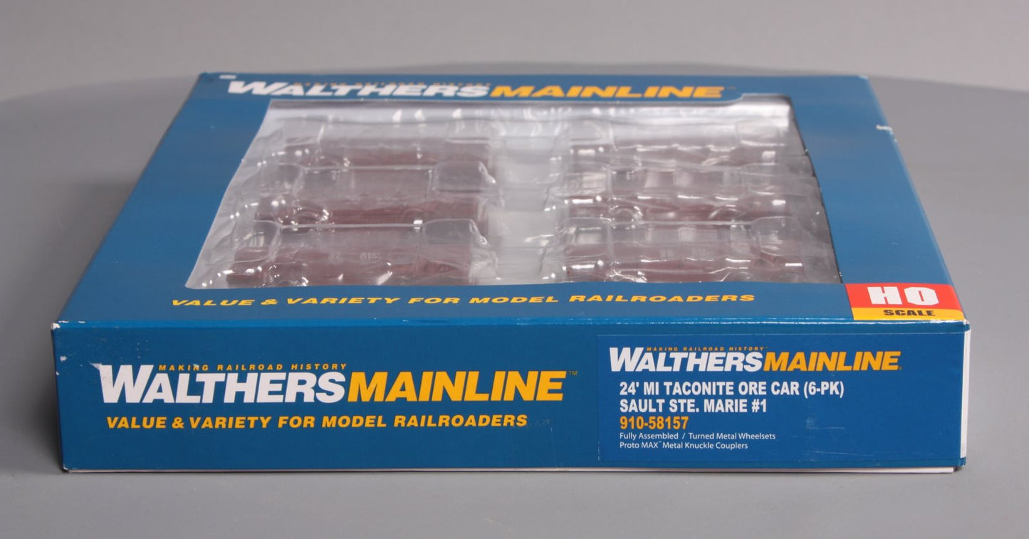 Walthers 910-58157 HO Sault Ste Marie Bridge 24' Michigan Taconite Ore Car (6)