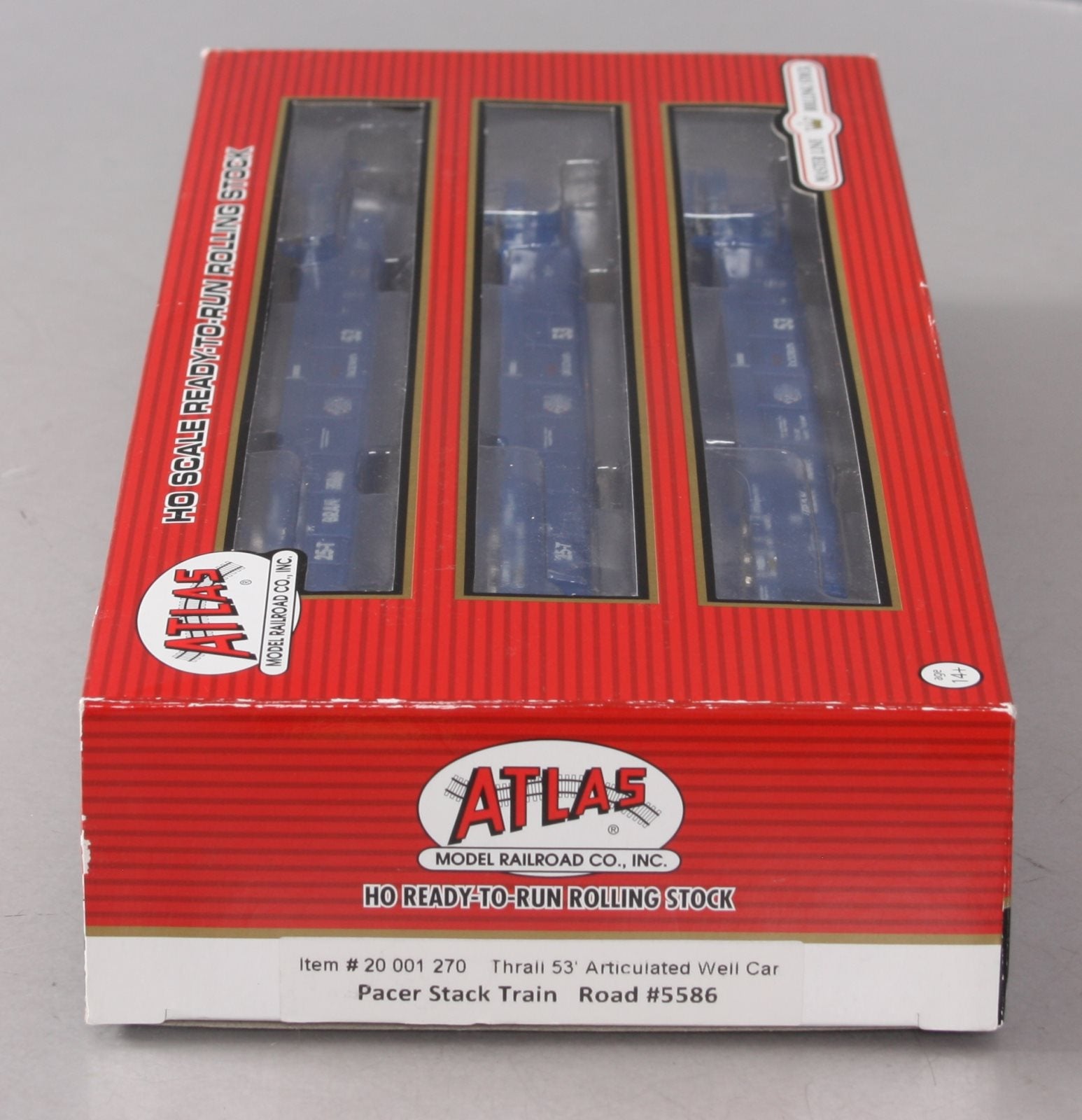 Atlas 20001270 Thrall Triple 53' Well Pacer Stack Train 5586 Atlas 20001270 Thrall Triple 53' Well Pacer Stack Train 5586