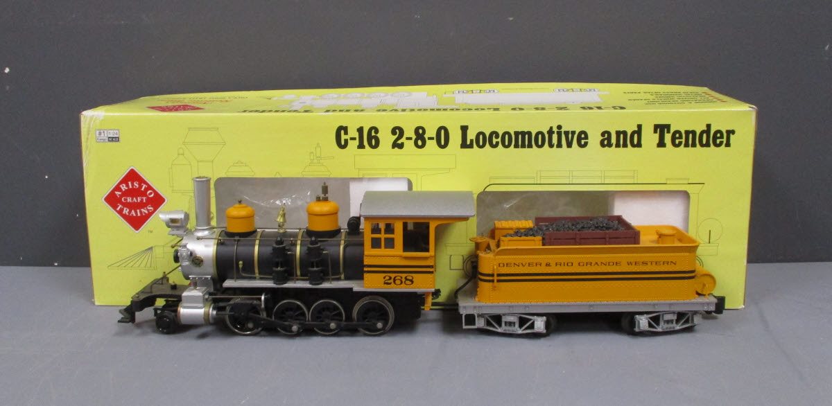 Aristo-Craft 80102 G Denver & Rio Grande Locomotive & Tender #268